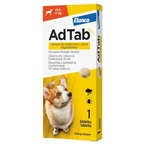 AdTab - tabletka dla psa zapewniająca ochronę przed pchłami i kleszczami, waga psa od 5.5 do 11kg