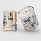 BEMO KOŃ by SIEMIĘ uśmiał - monobiałkowa mokra karma dla psów z koniną i siemieniem lnianym
