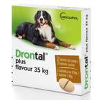 Bayer Drontal Plus Flavour 35 kg - tabletki na odrobaczenie dla psów, 2 szt.