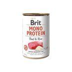 Brit Monoprotein Beef & Rice - karma mokra z wołowiną i ryżem dla psów z wrażliwym przewodem pokarmowym, alergią i nietolerancją pokarmową