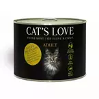 Cat’s Love Adult Kalb & Truthahn – cielęcina z indykiem i kocimiętką w galarecie, pełnoporcjowa karma premium dla dorosłych kotów 200g