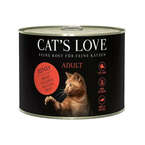 Cat’s Love Adult Rind – wołowina z olejem szafranowym i mniszkiem lekarskim w galarecie, pełnoporcjowa karma premium dla dorosłych kotów 200g