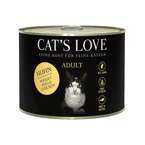 Cat’s Love Huhn – kurczak z olejem lnianym i pokrzywą w galarecie, pełnoporcjowa karma premium dla dorosłych kotów 200g
