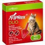 Fiprex Duo - krople przeciwko pchłom i kleszczom dla kotów i fretek, 0.5 ml