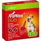 Fiprex Duo - krople przeciwko pchłom i kleszczom dla psów o wadze od 2 do 10 kg