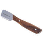 Groomer.dk Danish Classic Knife - klasyczny trymer z drewniana rączką, coarse (z podwójnym nacięciem)