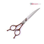 Groomstar - profesjonalne nożyczki groomerskie gięte 7", dla osób leworęcznych