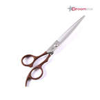 Groomstar - profesjonalne nożyczki groomerskie proste 7", dla osób leworęcznych