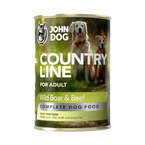 John Dog Country Line dzik i wołowina - pełnoporcjowa karma dla dorosłych psów wszystkich ras, 400g