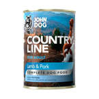 John Dog Country Line jagnięcina i wieprzowina - pełnoporcjowa karma dla dorosłych psów wszystkich ras, 400g