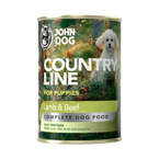 John Dog Country Line jagnięcina i wołowina - pełnoporcjowa karma dla szczeniąt i psów młodych wszystkich ras, 400g