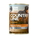 John Dog Country Line królik i indyk - pełnoporcjowa karma dla dorosłych psów wszystkich ras, 800g