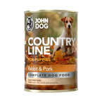 John Dog Country Line królik i wieprzowina - pełnoporcjowa karma dla szczeniąt i psów młodych wszystkich ras, 400g