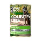 John Dog Country Line wołowina i wieprzowina - pełnoporcjowa karma dla dorosłych psów wszystkich ras, 400g