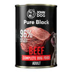 John Dog Pure Black Adult Beef - pełnoporcjowa, smakowita karma mokra dla psa z wołowiną, 400g
