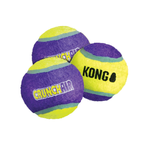 KONG® CrunchAir Ball - chrupiące piłki tenisowe dla psa (bez piszczałki), 3 sztuki