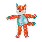 KONG® Floppy Knots Fox - pluszowa zabawka z piszczałkami dla psa, lis