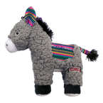 KONG® Sherps Donkey M - pluszowy osiołek, piszcząca i szeleszcząca zabawka dla psa