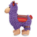 KONG® Sherps Llama M - pluszowa lama, piszcząca i szeleszcząca zabawka dla psa