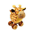 KONG® Tennishoes Giraffe - pluszowa zabawka dla psa z piłkami, żyrafa z piszczałkami