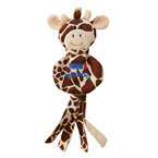 KONG® Wubba No Stuff Giraffe L - zabawka dla psa, szarpak żyrafa z piszczałką