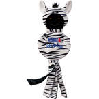KONG® Wubba No Stuff Zebra L - zabawka dla psa, szarpak zebra z piszczałką