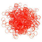 Lainee Latex Bands - profesjonalne gumki do papilotów i top-knotów, duże (9.5 mm), średniej grubości, czerwone, 1000 sztuk
