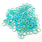 Lainee Latex Bands - profesjonalne gumki do papilotów i top-knotów, małe (6.3 mm), średniej grubości, jasnoniebieskie, 200 sztuk