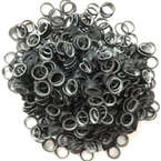 Lainee Latex Bands - profesjonalne gumki do papilotów i top-knotów, małe (6.3mm), średniej grubości, czarne, 850 sztuk