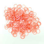 Lainee Latex Bands - profesjonalne gumki do top-knotów, średnie (7.9mm), średniej grubości, różowe (fiesta pink), 850 sztuk