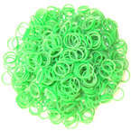 Lainee Latex Bands - profesjonalne gumki do top-knotów, średnie (7.9mm), średniej grubości, zielone, 1000 sztuk