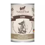 Natural Trail Land wołowina z jagnięciną i wieprzowiną - kompletna mokra karma dla psa, puszka 400g
