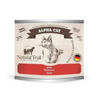 Natural Trial Alpha Cat Beef - kompletna mokra karma z wołowiną dla kota, puszka 200g