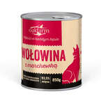 OAKFARM Wołowina z marchewką - pełnoporcjowa mokra karma bezzbożowa dla psów, 850g