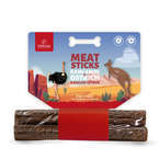 POKUSA Feel The Wild Meat Sticks Kangaroo & Ostrich - pyszne mięsne gryzaki dla psów, 4 sztuki (2 x kangur i 2 x struś)
