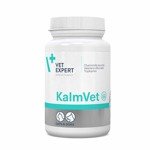 VETEXPERT Kalmvet - Preparat wspomagający dla psów i kotów, który łagodzi objawy stresu, 60 kapsułek