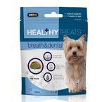 VetIQ Healthy Treats Breath & Dental - przysmaki dla szczeniąt i psów na świeży oddech i zdrowe zęby, 70g